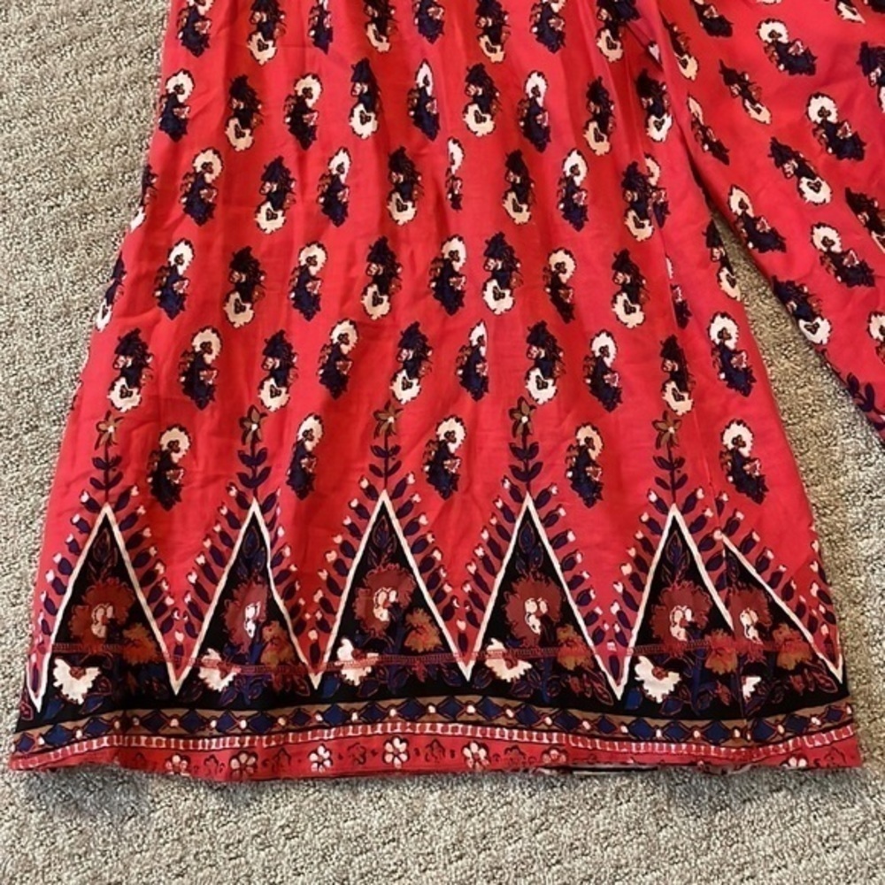 Free People Pink Floral Wide Leg Pants - Picture 5 of 9